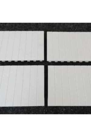 Commande En Gros Plaquette d’obturation blanche 72mm 8 modules (s&achet de 4) RAL 9010 GE POWER 610382