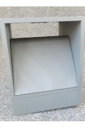Borne carrée extérieure LED 9W fonte d‘alu anthracite 163x130x130mm 4000K 220lm 230V IK08 IP56 CUBIC P INDIGO OU316NW24 Affaire À Saisir