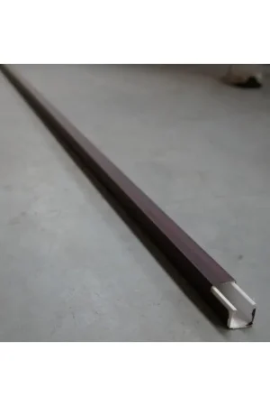 Moulure 25x25mm finition bois Acajou (au mètre) avec couvercle fixation adhesive Prix Choc
