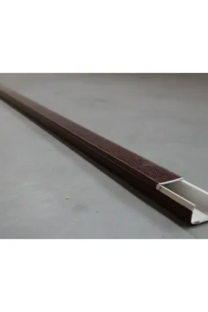 Expédié Aujourd'hui Moulure 30x20mm finition bois Acajou (au mètre) avec couvercle fixation adhesive