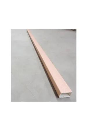 Moulure 40x25mm finition bois Hetre (au mètre) avec couvercle fixation adhesive Petit Prix