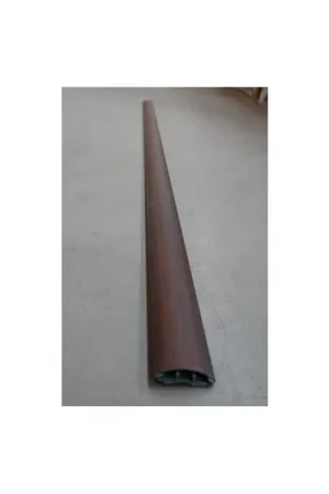 Passage de plancher 50x12mm finition bois Acajou (au metre) adhésif avec couvercle arrondi Promotion Saisonnière