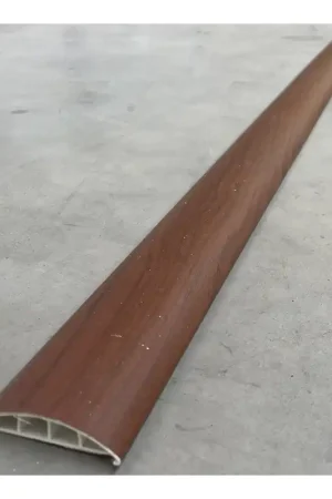 Commande En Gros Passage de plancher 75x20mm finition bois Acajou (au metre) adhésif avec couvercle arrondi