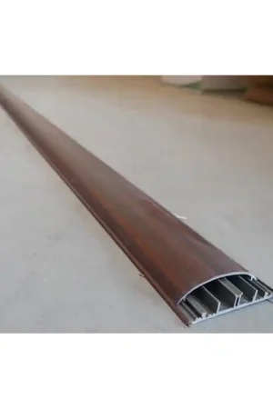 Nouvel Arrivage Passage de plancher 90x20mm finition bois Acajou (au metre) adhésif avec couvercle arrondi