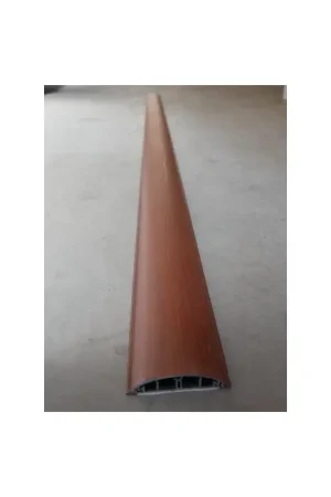 Passage de plancher 90x20mm finition bois Bouleau (au metre) adhésif avec couvercle arrondi Nouveauté