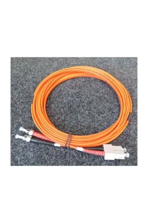 Achat Immédiat Câble fibre optique multimode duplex 50/125 OM2 ST SC Orange 5m DIGITUS