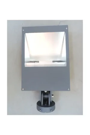 Projecteur extérieur iodure 250W asymétrique graphite 570x315x120mm pour lampe à decharge culot Fc2 (non incl) IP65 Bega Populaire