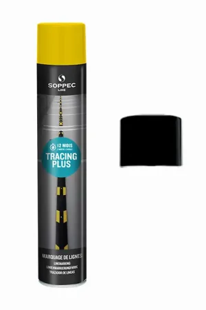 Solde Peinture Noire pour marquage au sol Tracing Plus 750 ml SOPPEC