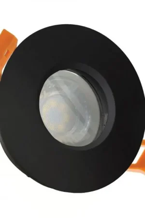 Spot encastrable étanche salle de bains IP65 GU10 rond Noir - SLIP001016 Haute Qualité