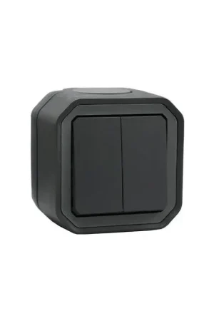 Plexo Commande double 3 fonct saillie Anthracite - 069775L Achetez Aujourd'hui