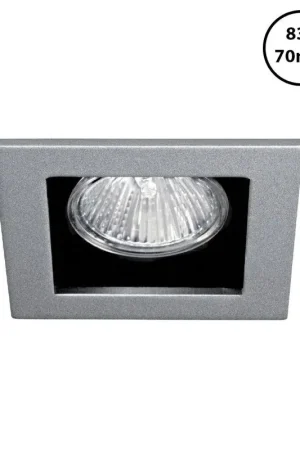 Jusqu'à Épuisement Des Stocks ARIC 4311 - Encastré GU5,3, carré, basculant, nickel, lampe non incl. Dim 90x90mm