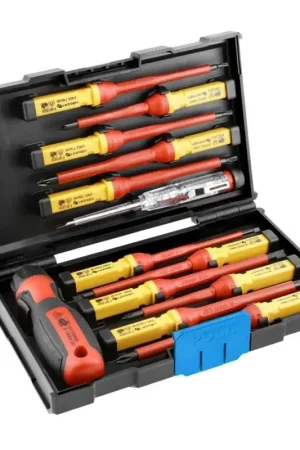 Tournevise isolés 1000V coffret de 13 pièces HOGERT HT1S997 Retour Gratuit