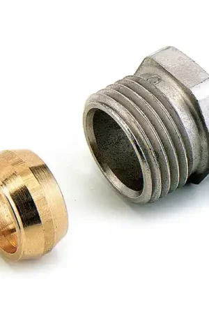 Achetez Aujourd'hui Raccord à compression pour tube métallique m1/2-14 finition nickelé