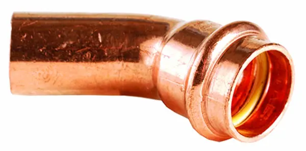 Raccord à sertir Gaz en cuivre Coude à 45° MF 14 Nouveauté