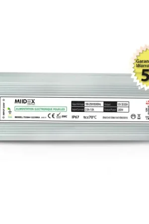 Alim 12v dc lumineux 250w ip67 5ans Expédié Aujourd'hui