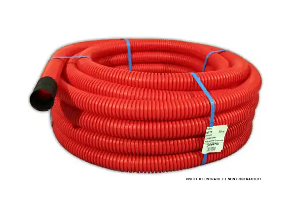 Tpc rouge 40/100 - fourreaux pour la protection des réseaux Expédié Aujourd'hui