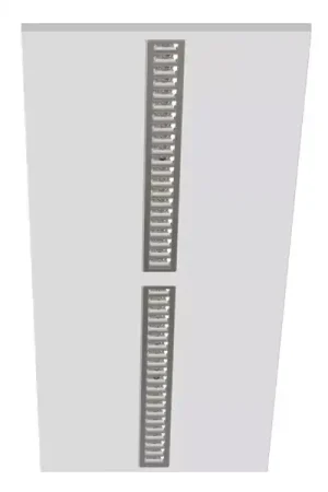 Dalle modulo 300x1200 ugr16 25w 2cct (3000k/4000k) 3500lm 50000h blanc et silver Dernier Modèle