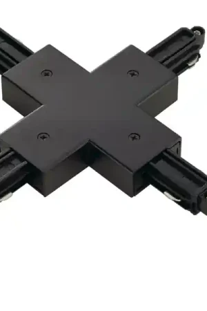Achat Immédiat Connecteur en X pour rail 1 allumage 230V, noir