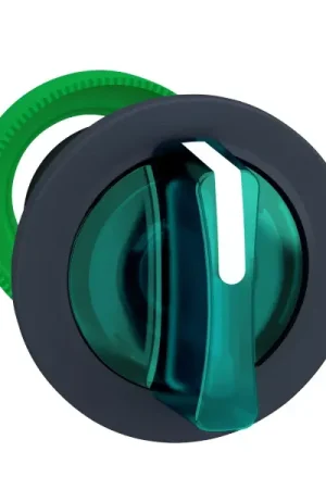 Nouveauté Harmony xb5 - tête bout tourn lumin led - 3 posit fix - à manette - Ø22 - vert