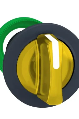 Usine Directe Tête de Bouton à Manette Lumineux Jaune Flush 3 Positions Fixes Harmony XB5 Schneider