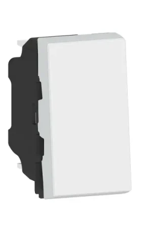 Must-Have Mosaic poussoir 6a 1 module composable blanc