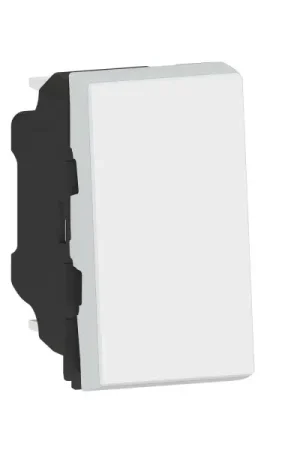 Mosaic easy led poussoir lumineux 6a 1 module composable blanc Livraison Express