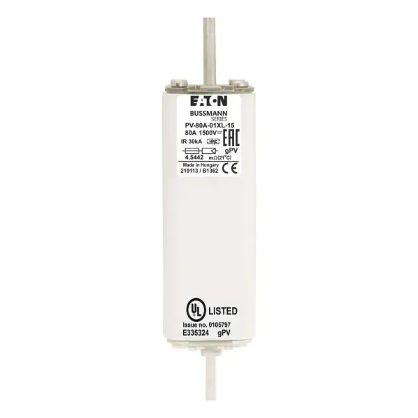 Fuse 80a 1500v 1*xl pv Expédié Aujourd'hui