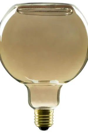 Achat Immédiat Led floating globe 125, ampoule led, noir fumé k, e27, phase, 6 w, 1900 k