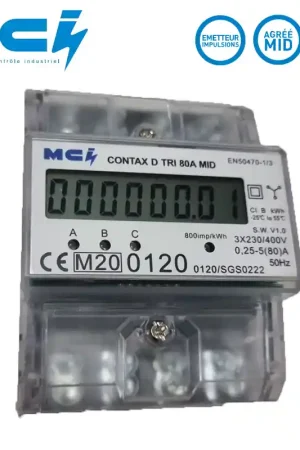 Compteur électrique tétra CONTAX D TRI 80A MID Bon Marché