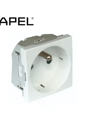Achetez Aujourd'hui Prise inclinée à 90° avec protection - 2 modules