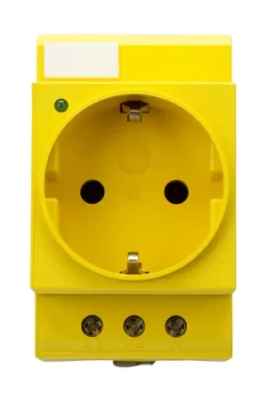 Prix Réduit Prise d‘armoire électrique Hongfa - HY1DES1D - YE/LED